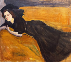 Portrait of a Young Woman, c1907. Creator: Rozanova, Olga Vladimirovna (1886-1918).