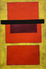 Non-Objective Composition. Color Painting, 1917. Creator: Rozanova, Olga Vladimirovna (1886-1918).