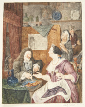 The Love Affair, Second Half of the 17th century. Creator: Brakenburgh, Richard (1650-1702).