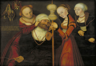 Hercules and Omphale, 1535. Creator: Cranach, Lucas, the Elder (1472-1553).