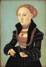 Portrait of Princess Sibylle of Cleves (1512-1554), 1533. Creator: Cranach, Lucas, the Elder (1472-1553).
