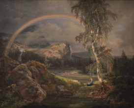 Norwegian Landscape with a Rainbow, 1821. Creator: Dahl, Johan Christian Clausen (1788-1857).