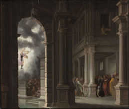 The Miracle at the Pool of Bethesda, 1637. Creator: Delen, Dirck van (1605-1671).