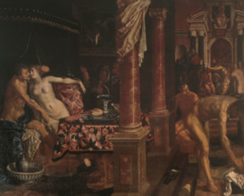 A Bathhouse, Early 17th century. Creator: Isaacsz, Pieter (1569-1625).