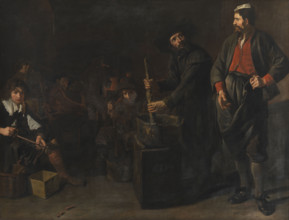 A Glass and Coral Factory, Mid of 17th century. Creator: Van Loo, Jacob (1614-1670).