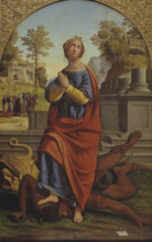 Saint Margaret, 1524. Creator: Ortolano (Benvenuti), Giovanni Battista (c. 1480-1525).