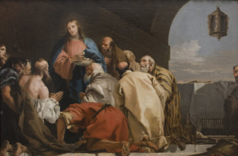 The Institution of the Eucharist, 1753. Creator: Tiepolo, Giandomenico (1727-1804).