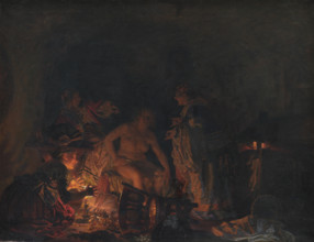 Leonora Christina Stripped and Searched in Prison, 1885. Creator: Zahrtmann, Kristian (1843-1917).
