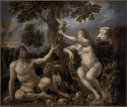 Adam and Eve, c.1630. Creator: Jordaens, Jacob (1593-1678).