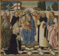 Madonna and Child with Five Saints and Two Angels, c1470-1475. Creator: Verrocchio, Andrea del (1437-1488).