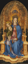Madonna and Child Enthroned, Early 1450s. Creator: Giambono, Michele (c. 1400-c. 1462).