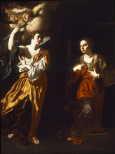 The Annunciation, 1630-1635. Creator: Finoglia (Finoglio), Paolo Domenico (c. 1590-1645).