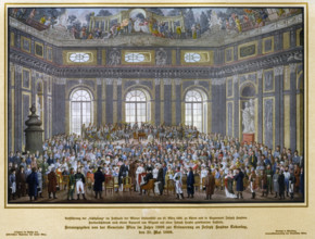 Performance of "The Creation" in the Festival Hall of the Vienna University on 27 March 1809... Creator: Wigand, Balthasar (1770-1846).