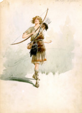 Costume design for the opera Parsifal by Richard Wagner, 1913. Creator: Comelli, Attilio (1858-1925).