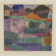 In the houses of St. Germain, 1914. Creator: Klee, Paul (1879-1940).