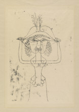 Singer of the Comic Opera (Sängerin der komischen Oper), 1925. Creator: Klee, Paul (1879-1940).