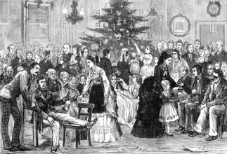 A Christmas-tree at the Middlesex Hospital, 1874. Creator: Unknown.