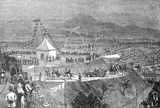 Opening festival of the new waterworks at Caracas, Venezuela, 1874. Creator: Unknown.