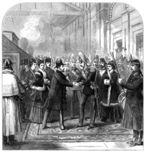 Marriage of the Duke of Edinburgh: arrival of the Prince and Princess of Wales, St. Petersburg, 1874 Creator: Unknown.