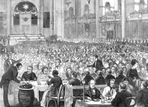 Marriage Festivities for the Duke of Edinburgh: the Mayor of Liverpool’s treat for the poor, 1874. Creator: Unknown.