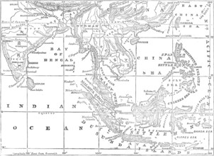 Map of the Strait of Malacca, 1874. Creator: Unknown.