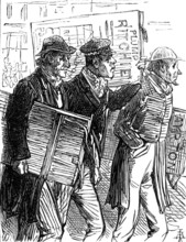 Metropolitan Boroughs election sketches: after the battle, 1874. Creator: Unknown.