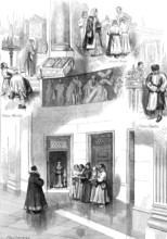 The Royal Marriage in Russia: sketches in St. Isaac's Church, St. Petersburg..., 1874. Creator: Unknown.