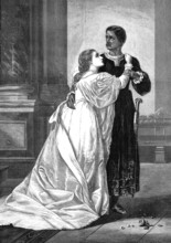 Othello and Desdemona, by W. S. Herrick, 1874. Creator: William Biscombe Gardner.