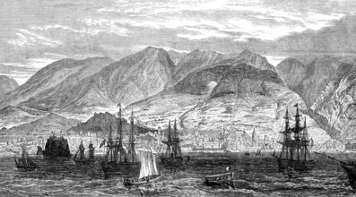 The Bay and Town of Funchal, Madeira, 1874. Creator: Unknown.