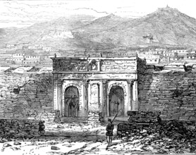 Sketches at Cartagena after the Siege: Madrid Gate, 1874. Creator: Unknown.