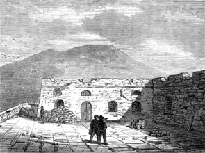 Sketches at Cartagena after the Siege: inside Fort Atalaya, 1874. Creator: Unknown.