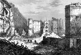 Ruins of the Belgrave Pantechnicon, 1874. Creator: Unknown.