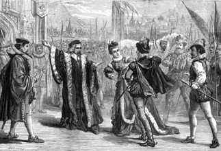 Scene from "Mary, Queen o' Scots," at the Princess's Theatre, 1874. Creator: Unknown.