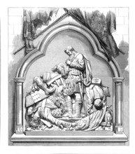 Monument to the 42nd Highlanders in Dunkeld Cathedral, 1874. Creator: Unknown.
