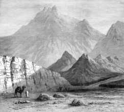 Jebel-El-Nur, regarded by Dr. Beke as Mount Sinai, 1874. Creator: Unknown.