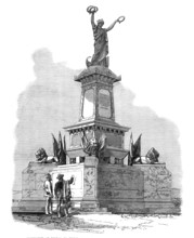 Monument at Bilbao to those slain in the Spanish Civil Wars forty years ago, 1874. Creator: Unknown.