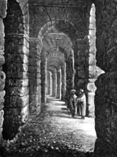 Interior of the Coliseum at El Djem, near Tunis, 1874. Creator: Unknown.