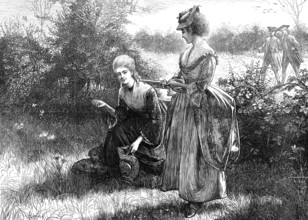 Gathering May dew, 1874. Creator: Unknown.