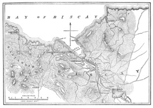 The Civil War in Spain: plan of Bilbao and Somorrostro, 1874. Creator: Unknown.