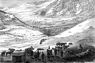 The Mission to Yarkund and Kashgar: the Sasser Pass, 1874. Creator: Unknown.