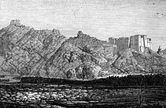 The Mission to Yarkund and Kashgar: Palace and Convent of Lamas, near Leh, 1874. Creator: Unknown.