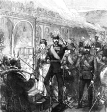 The Emperor of Russia leaving Dover, 1874. Creator: Unknown.