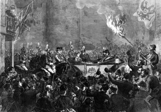 Arrival of the Emperor of Russia at Windsor, 1874. Creator: Unknown.