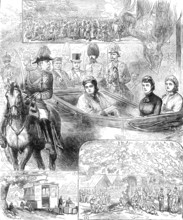 Queen Victoria at the Great Volunteer Review in Windsor Park, 1881. Creator: Unknown.