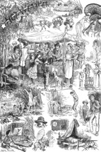 Hot weather sketches, 1881. Creator: Frank Feller.