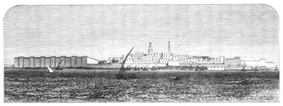 The French in Tunis: the town of Sfax, from the anchorage, 1881. Creator: Unknown.