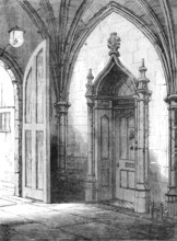Entrance to Dean Stanley's residence, the Deanery, Westminster, 1881. Creator: Unknown.
