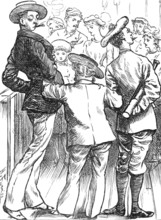 Sketches at the Ryde Regatta: Doing the Pier, 1881. Creator: Joseph Swain.