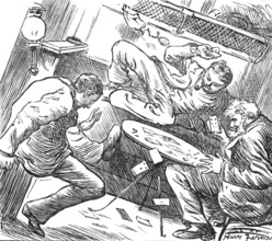 Sketches at the Ryde Regatta: Playing Under Difficulties, 1881. Creator: Joseph Swain.