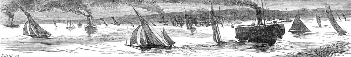 Sketches at the Ryde Regatta: Scudding Home, 1881. Creator: Joseph Swain.